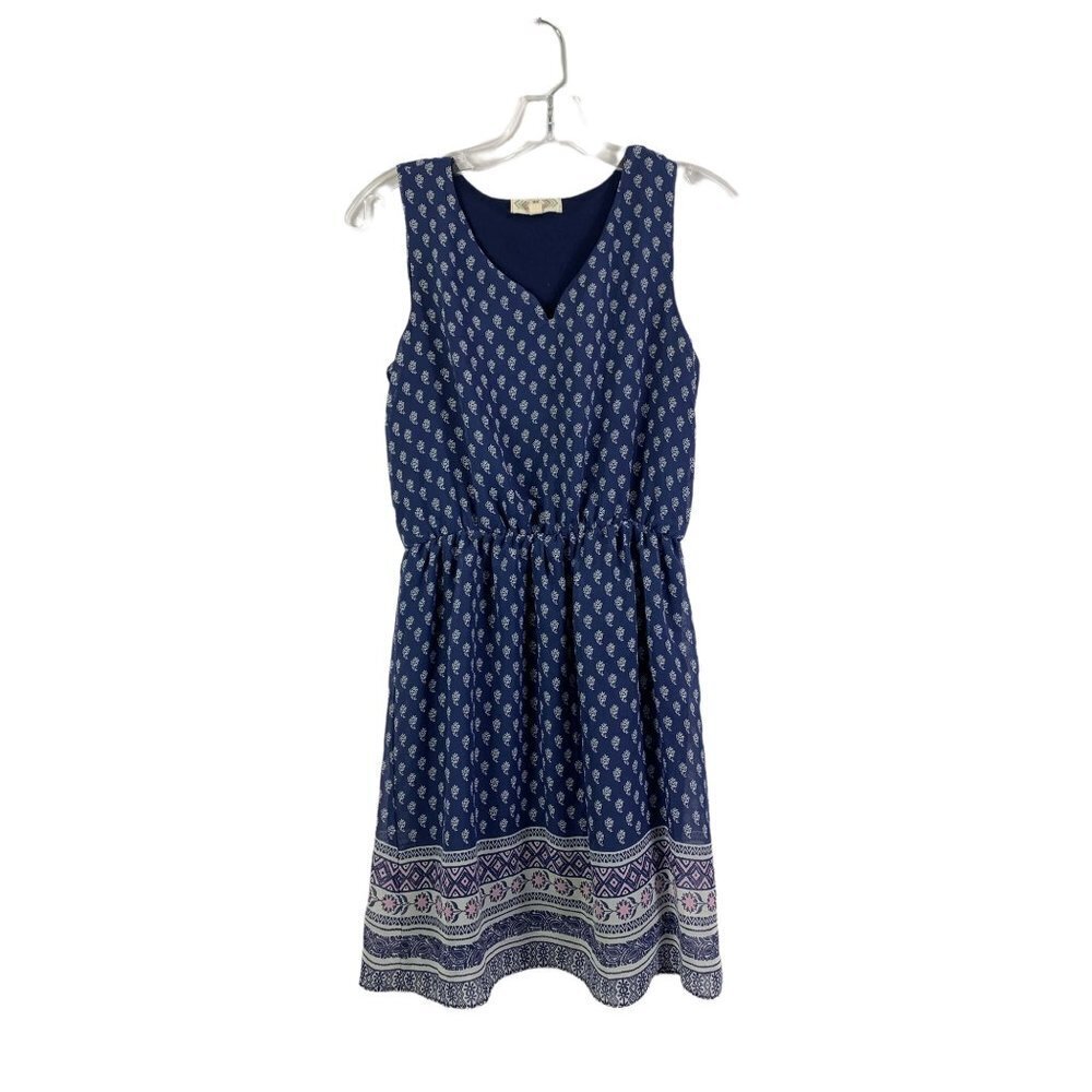 Pink Rose Women's Sleeveless Dress - Picture 1 of 6